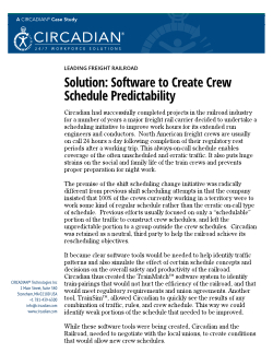 Case Study: Leading Freight Railroad