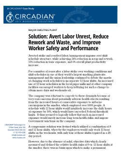 Case Study: Major Smelting Plant