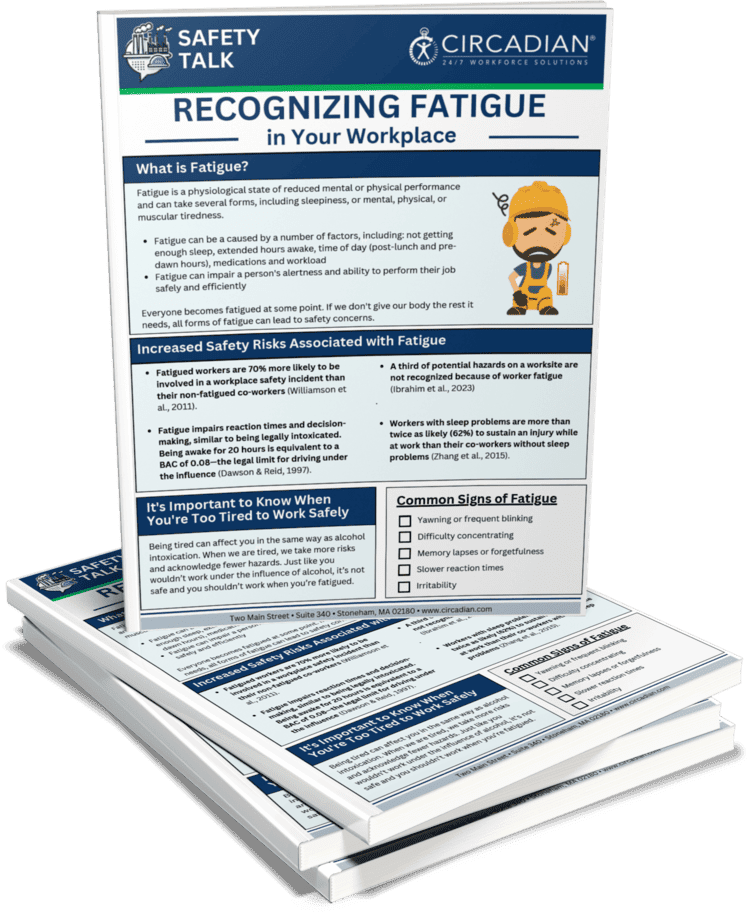 Safety Talk - Recognizing Fatigue in Your Workplace
